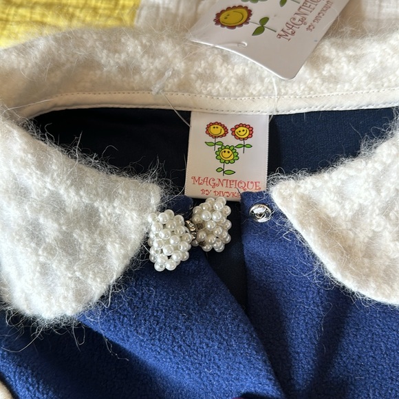 NEW Cute Bolero Cape for girls, size 26, US 4, color navy blue - Picture 3 of 6